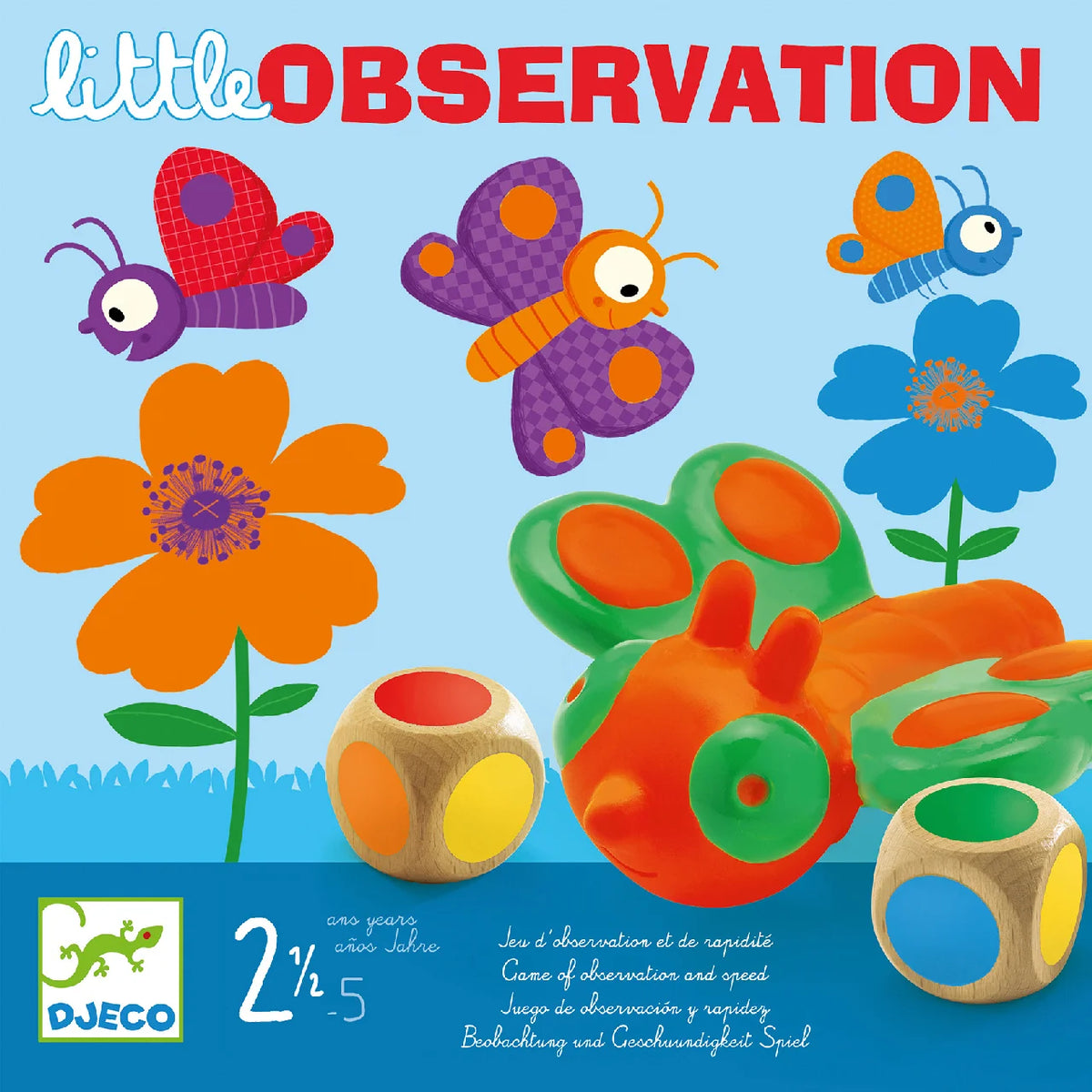 Djeco Little Observation megfigyelős és gyorsasági társasjáték doboz előlapja