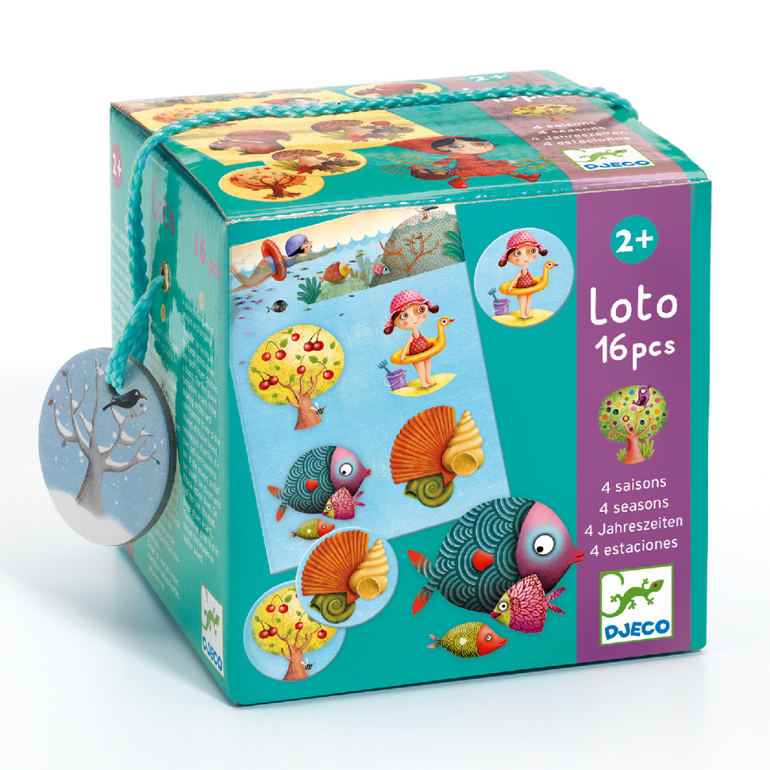 Djeco Négy évszak (4 saisons) képes lottó doboza