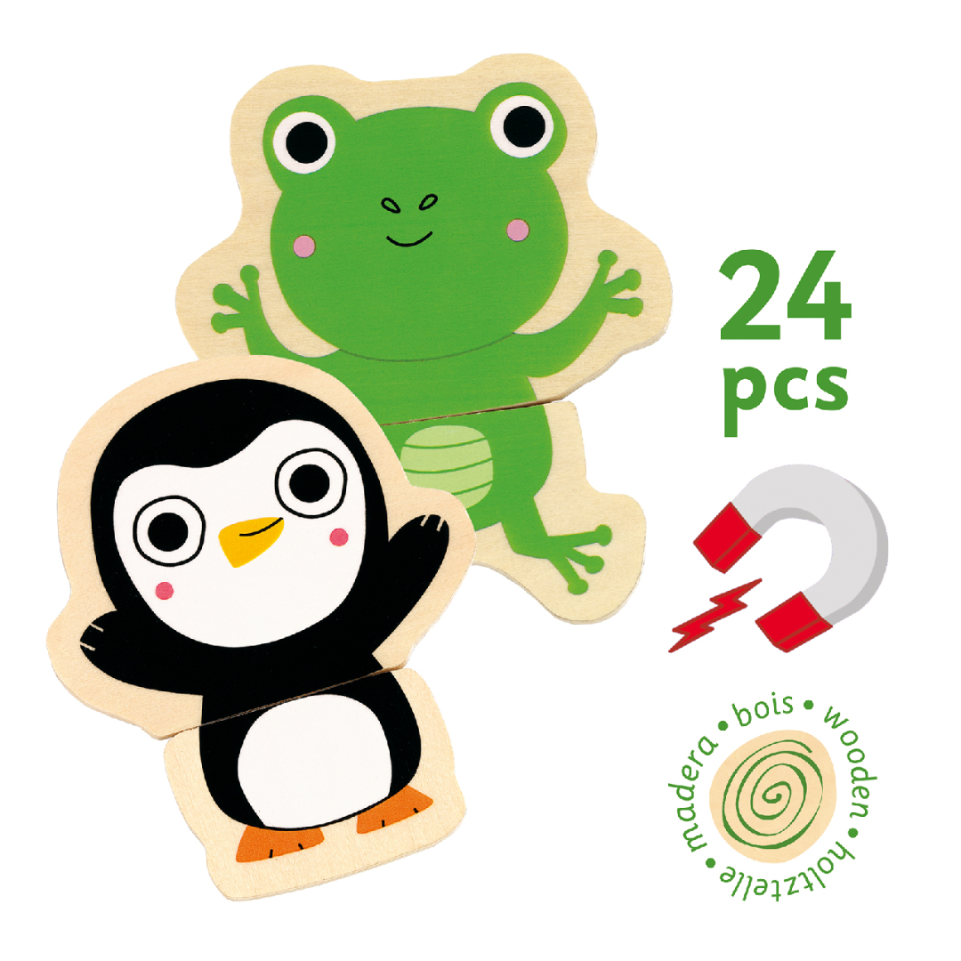 Djeco Mágneses párosító játék - Coucou képkirakó