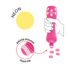 Djeco Neon Marok filc készlet 4 fluoreszkáló színben - Pontozó színezés - Large dot markers