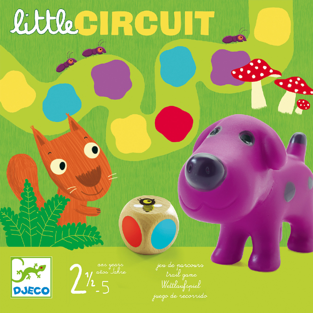Djeco Színlépegetős (Little Circuit) társasjáték termékfotó