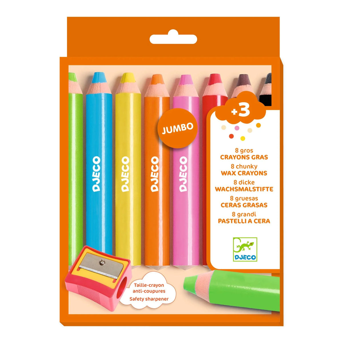Djeco 8 darabos Jumbo vastag ceruza készlet doboza