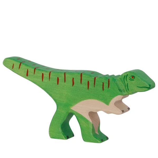 Holztiger Allosaurus kézzel festett fa dinoszaurusz figura