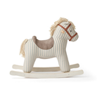 Kid's Concept Sam csíkos hintaló profilból, skandináv stílusú fa és textil játék gyermekeknek