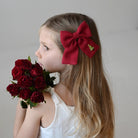 Lanika Atelier karácsonyi masnis hajcsat - bordó