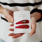 Lanika Atelier karácsonyi hajcsat - piros