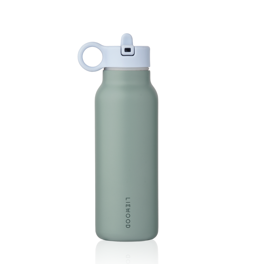 Liewood Falk 350 ml-es gyerek rozsdamentes acél kulacs világoskék kupakkal