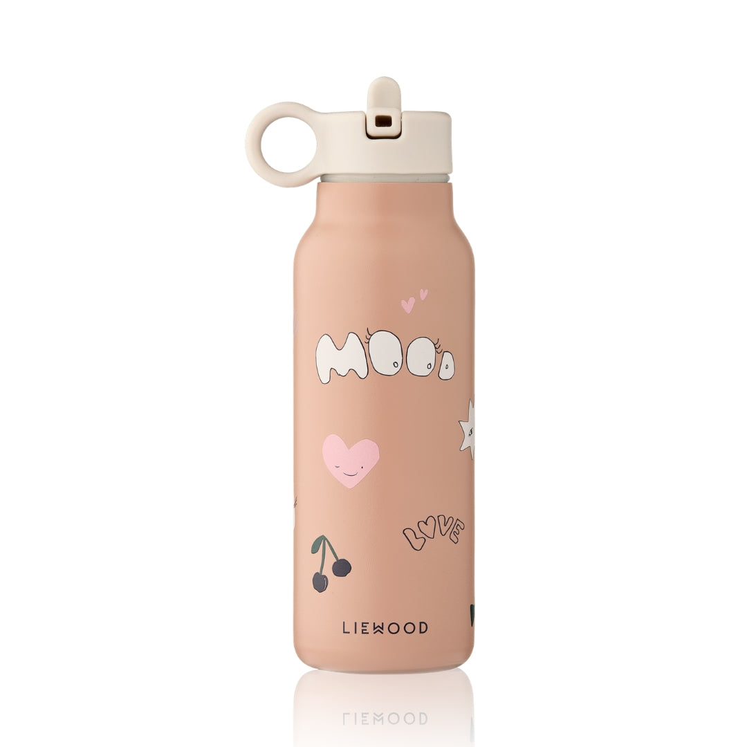 Liewood Falk rozsdamentes acél gyerek kulacs (350 ml-es) rózsaszín Mood mintával