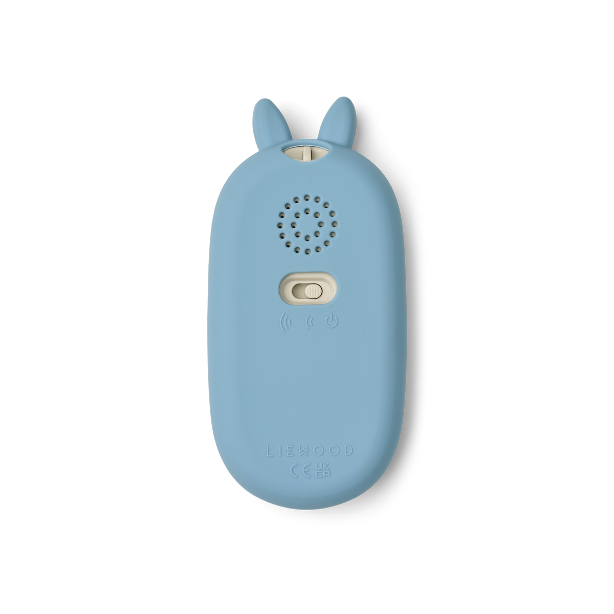 Liewood Fidi kék nyuszis játék mobiltelefon hátulról