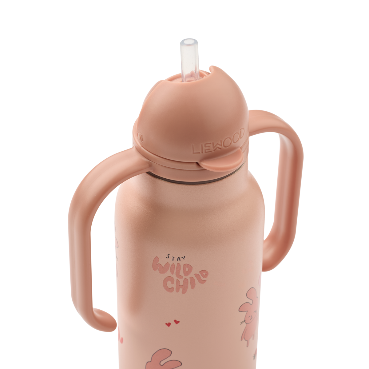 Liewood Kimmie gyerek szívószálas kulacs (250 ml) - vadóc közelről