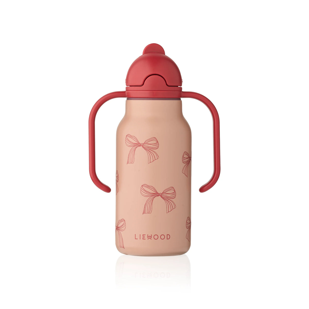 Liewood Kimmie gyerek szívószálas kulacs (250 ml) - masnik, zárt kupakkal