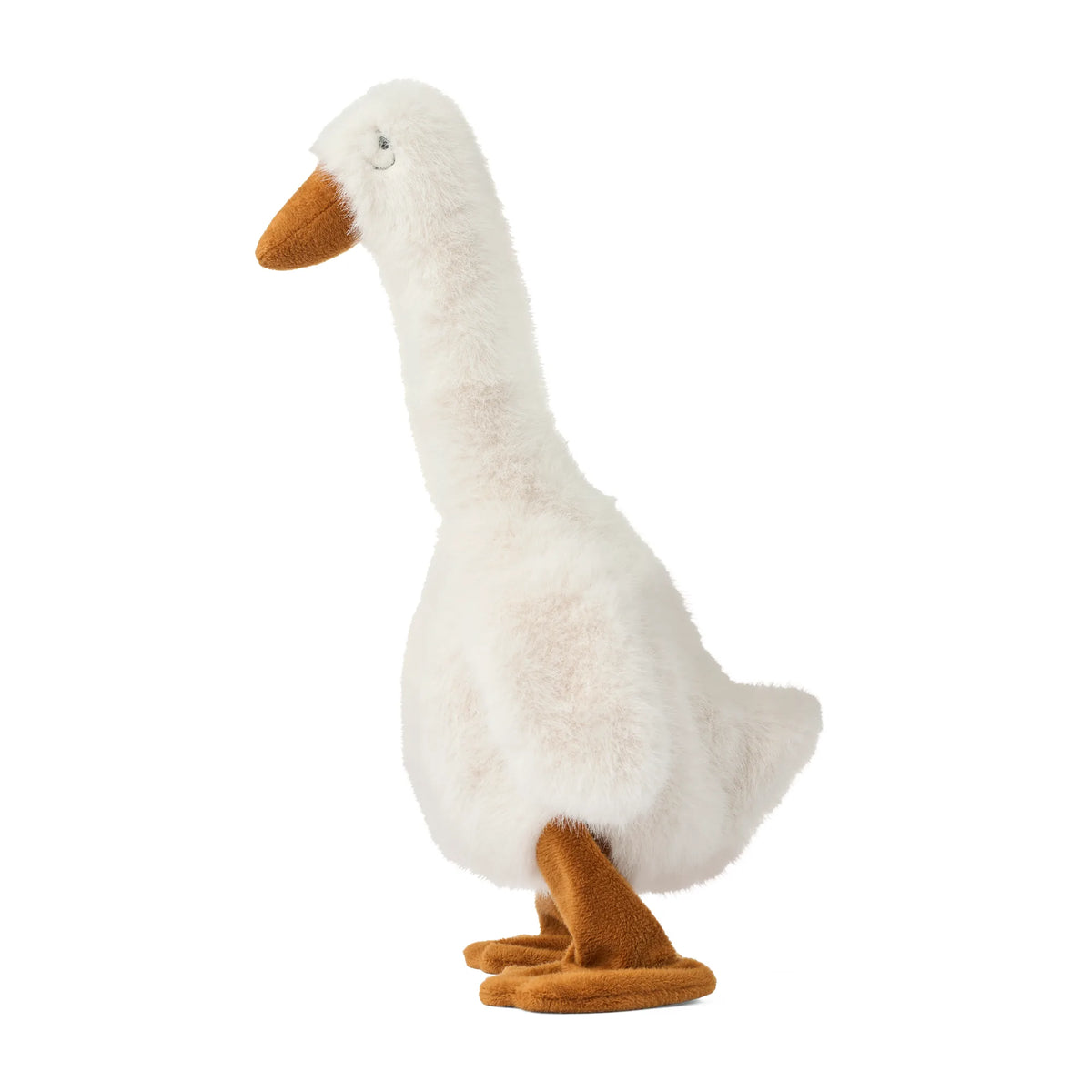 Liewood Waddles táncoló plüss lúd oldalnézetből