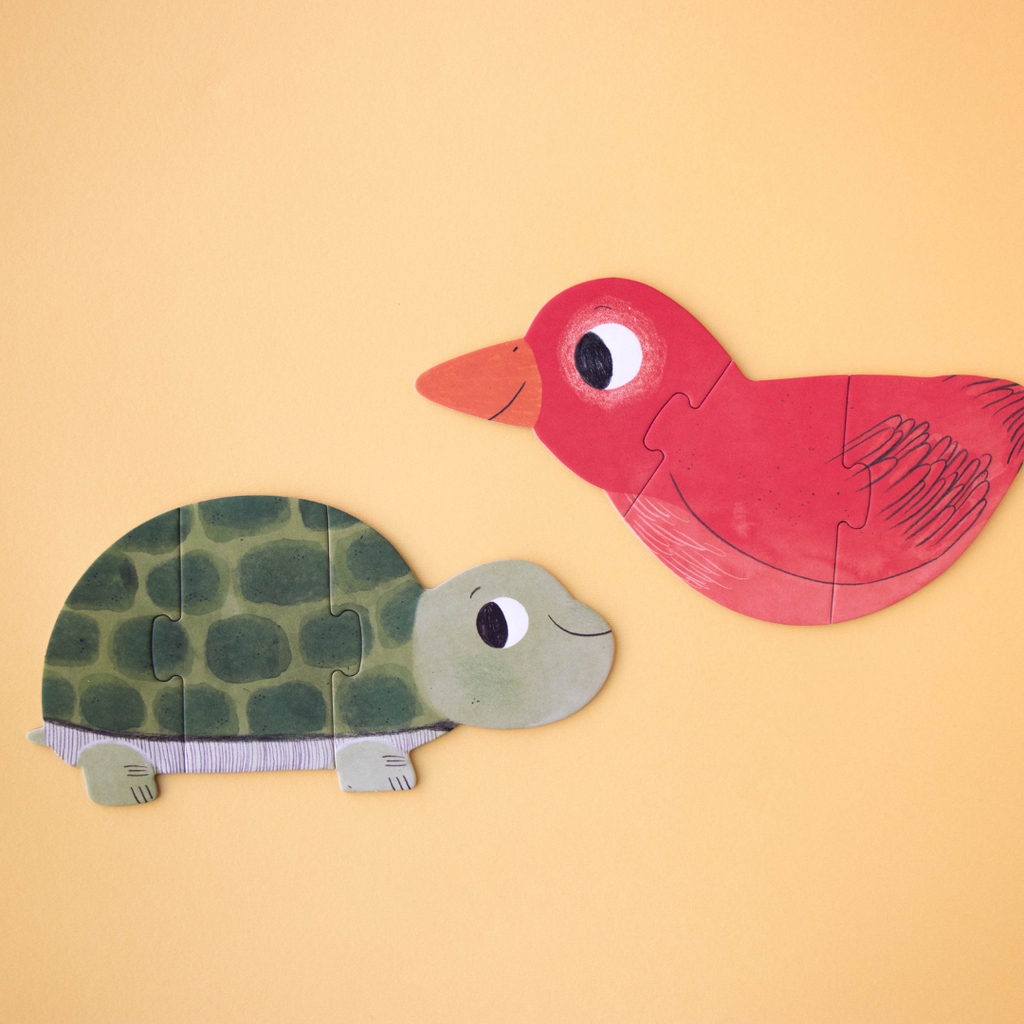 Londji kirakú játék gyerekeknek - madár és teknősbéka formák - Pippadu