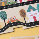 Londji A postás családi megfigyelő társasjáték játéktábla részlet