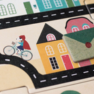 Londji A postás megfigyelő társasjáték biciklis figurával