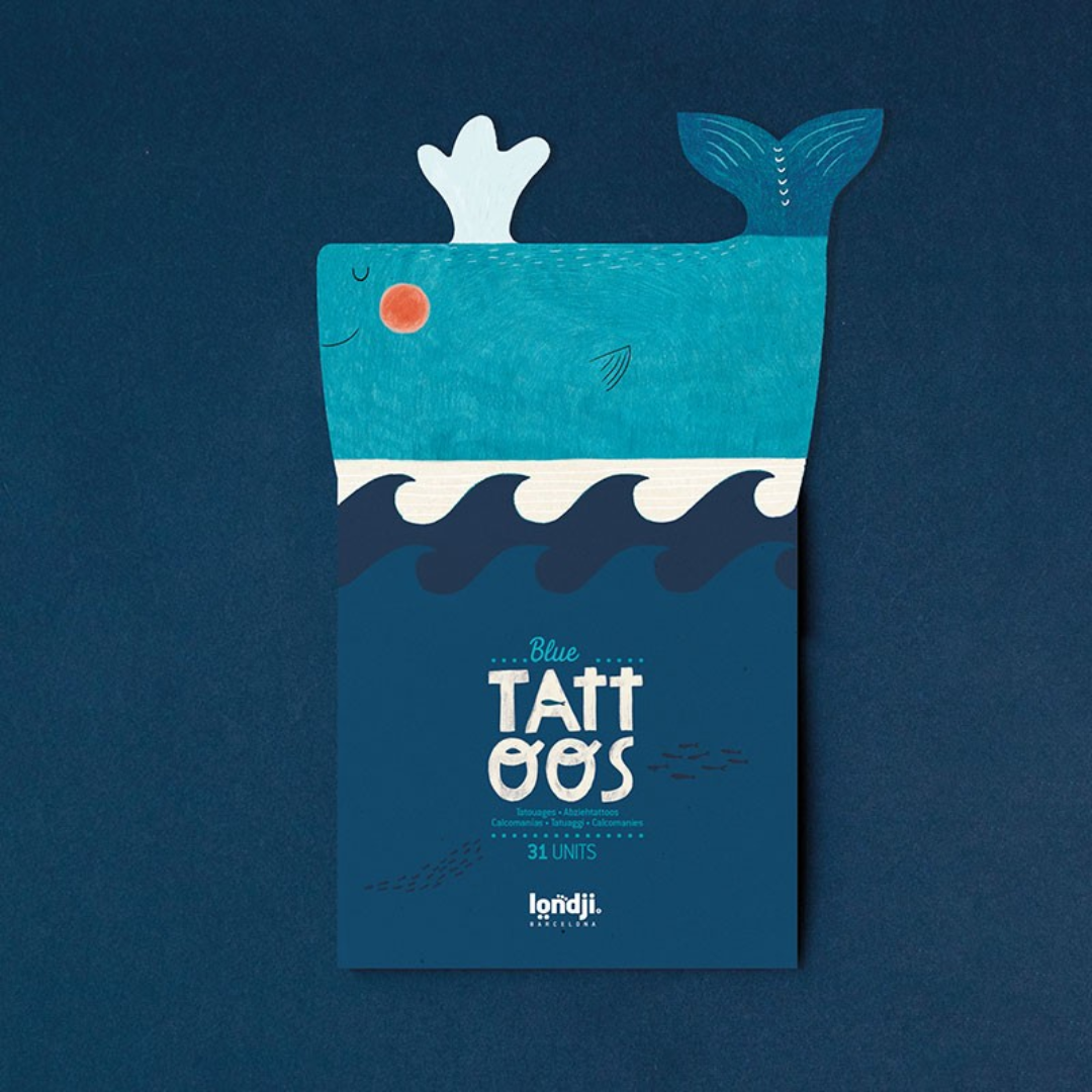 Londji gyerek tetoválás - Blue csomagolása
