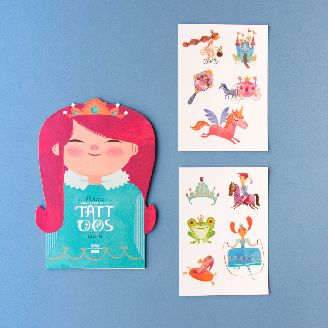 londji - Gyerek tetoválás Hercegnő mintával - Pippadu