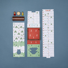 Londji Havas verseny mini társasjáték játékelemek szétszedve