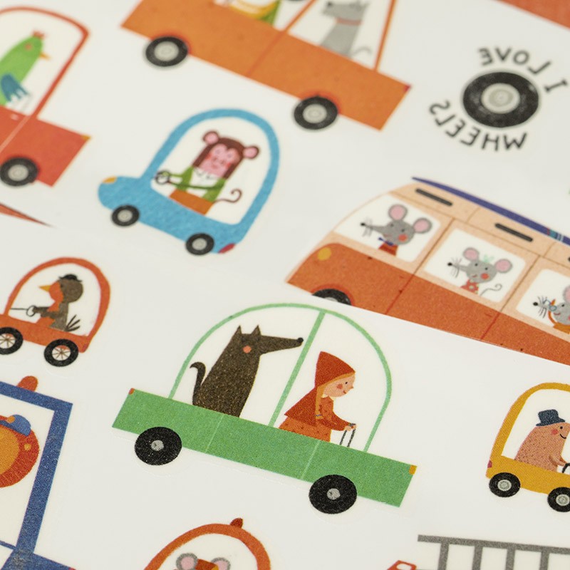 Londji Tütű gyerek tetoválás különböző jármű mintákkal