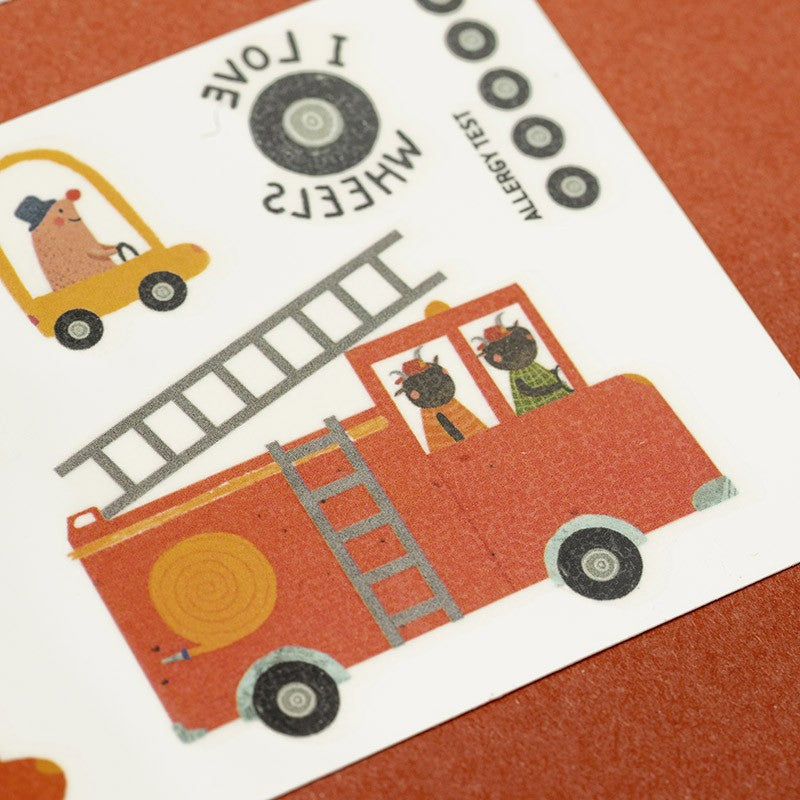 Londji Tütű gyerek tetoválás tűzoltóautó mintával