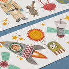 Londji Űrverseny gyerek tetoválás rakéta mintával