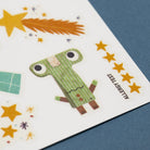 Londji Űrverseny gyerek tetoválás kis űrlény mintával