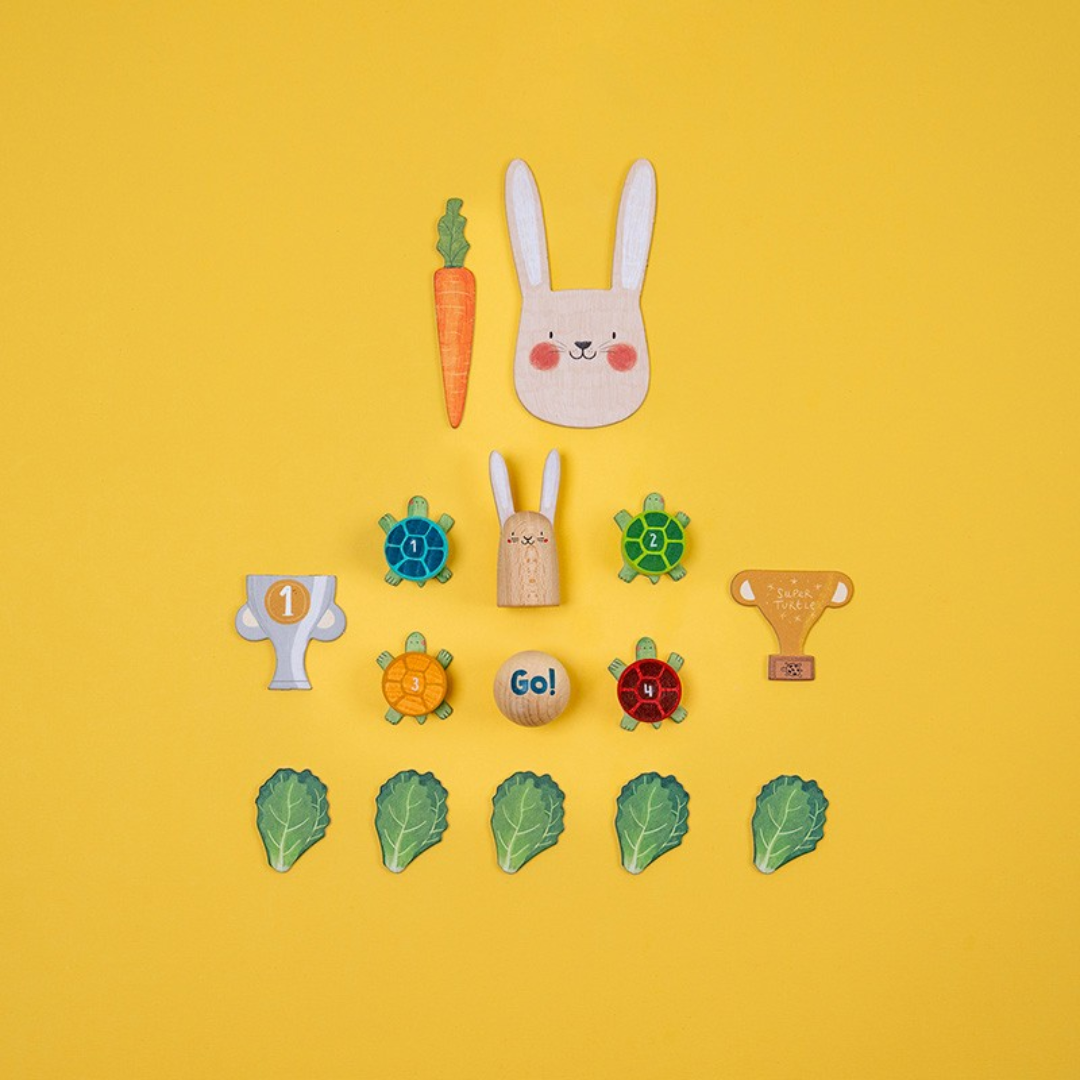 Londji Vigyázz, kész… Rajt! kooperatív családi társasjáték játékelemek