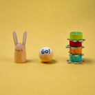 Londji Vigyázz, kész… Rajt! kooperatív társasjáték GO fa golyóval