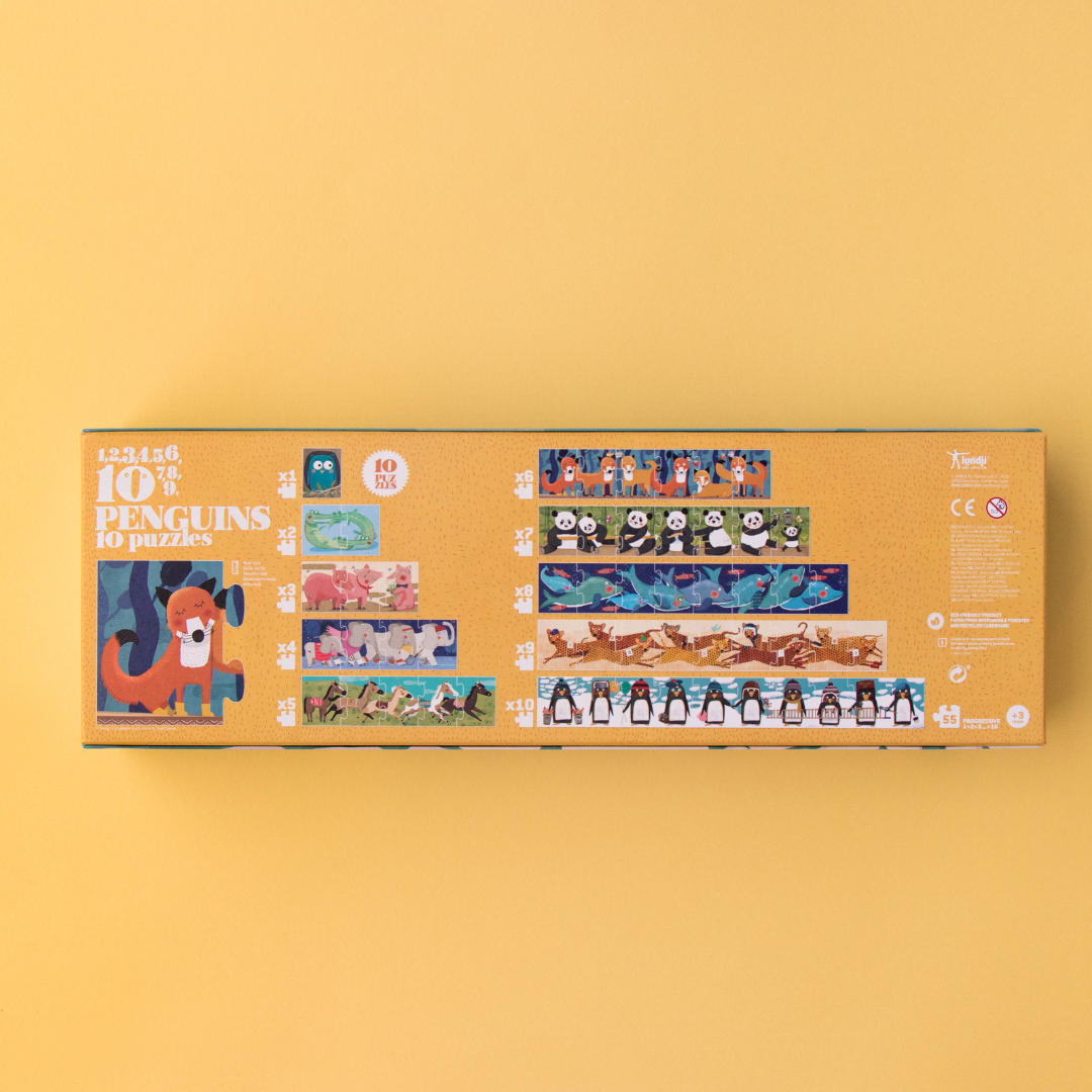 londji pingvines állatos puzzle gyerekeknek