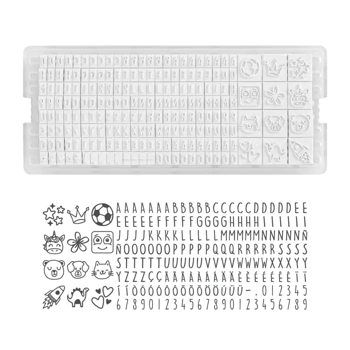 Marky kirakós textilbélyegző betűk és emojik