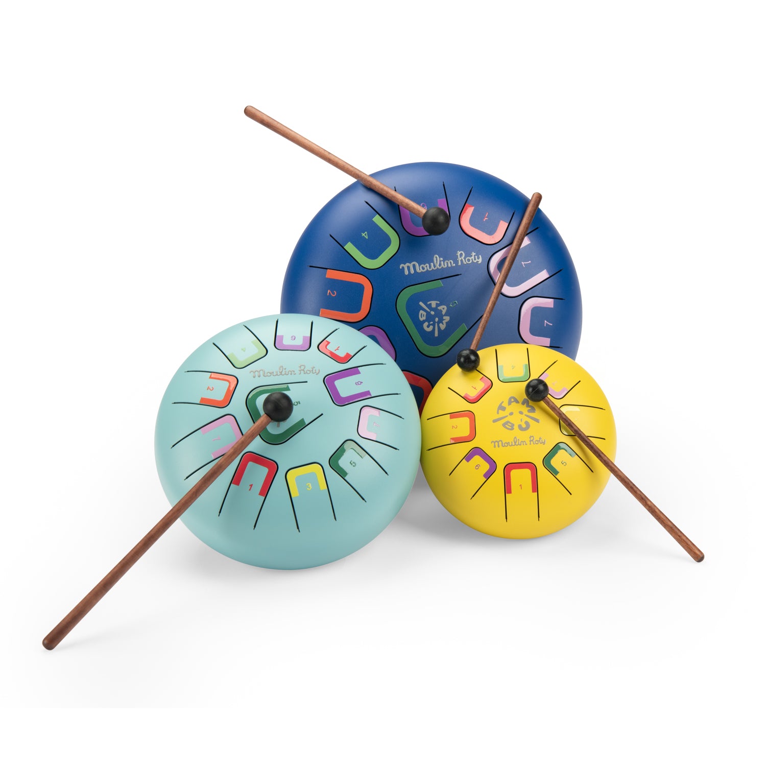 Moulin Roty handpan - nyelves dobok több méretben, mesés színekben