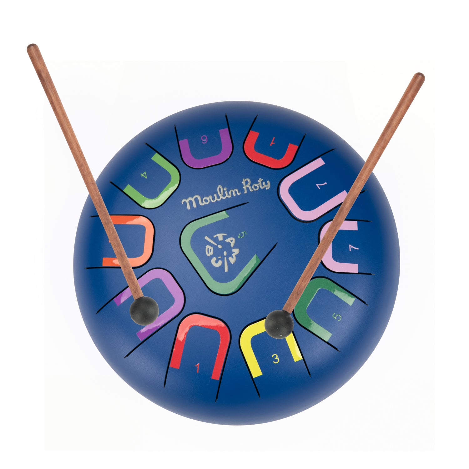 Moulin Roty óriás handpan játékhangszer - Pamacs és Pamut