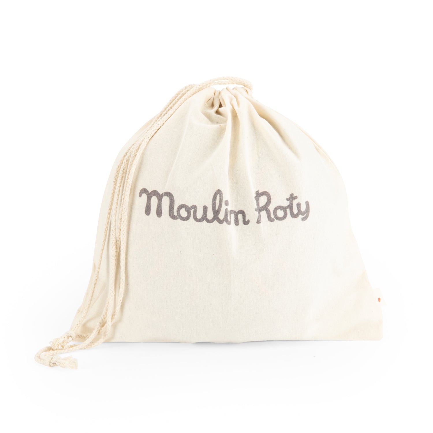 Moulin Roty óriás handpan játékhangszer - Pamacs és Pamut pamut zsákban tárolható