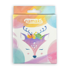 Namaki gyerek szemhéjpúder paletta Őzike csomagolása elölről, COSMOS Organic minősítéssel