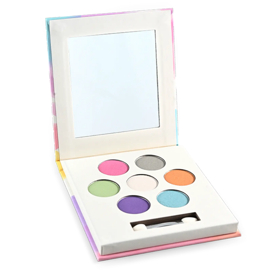 Namaki gyerek szemhéjpúder paletta Őzike nyitva, hét gyöngyházfényű színnel