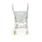 Összecsukható játék babakocsi hátulról fotózva - Pasito a Pasito márkától, a Nara kollekció mintáival