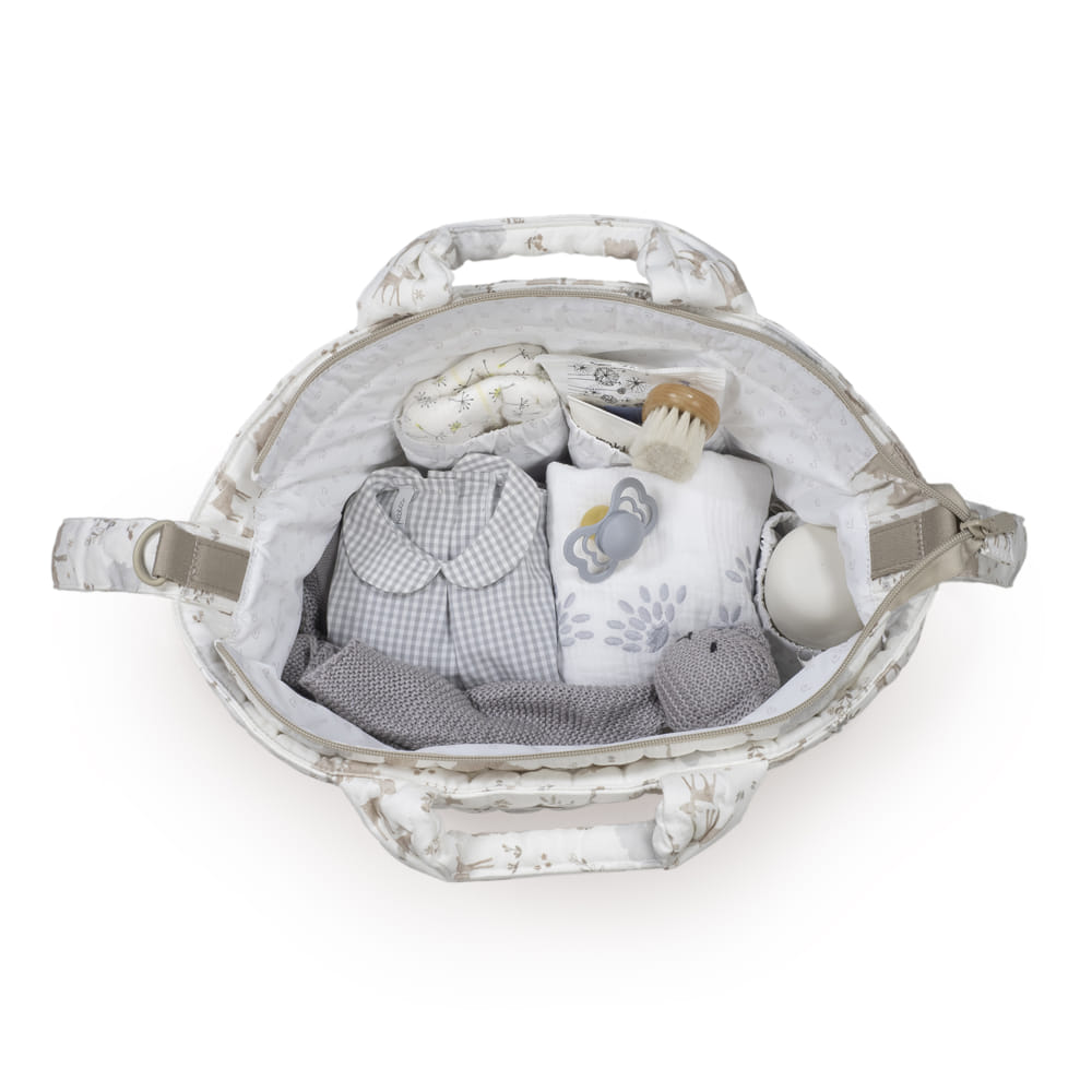 Pelenkázó táska sok zsebbel, átlátható pakolás - Nara