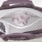 Vízhatlan zseb a kezelt bársony pamut pelenkázó táskában