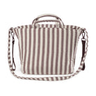 Csíkos pelenkázó táska a Pasito a Pasito márkától hátulról