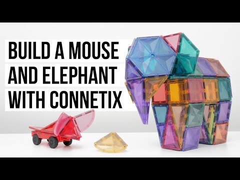 Hogyan építs elefántot, és egeret Connetix mágneses csempékből