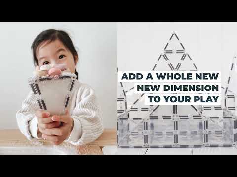 CONNETIX mágneses építőjáték (átlátszó) - Starter Pack (34 db)