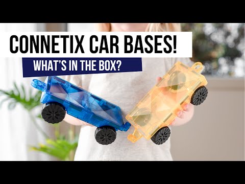 Connetix mágneses építőjáték (szivárvány) - Car Pack (2 db) unboxing
