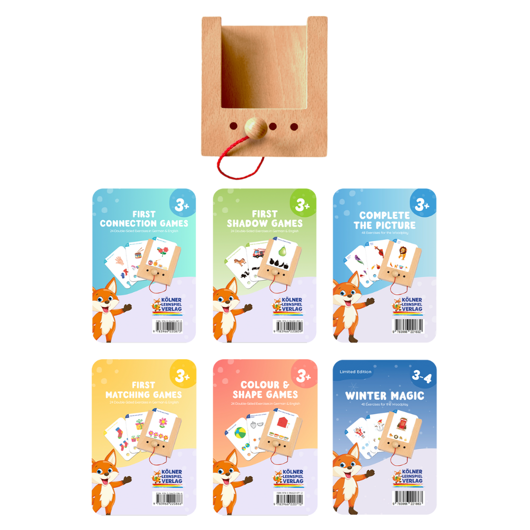 Puncho fa tanulódoboz + 6 kártyacsomag - 3 éves kortól