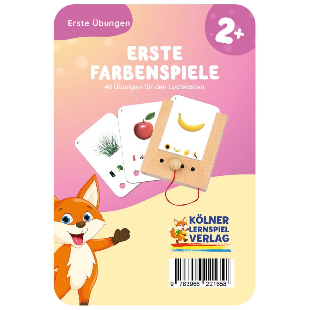 Színek kártyacsomag Puncho fa tanulódobozhoz angol és német nyelvű fedőlappal
