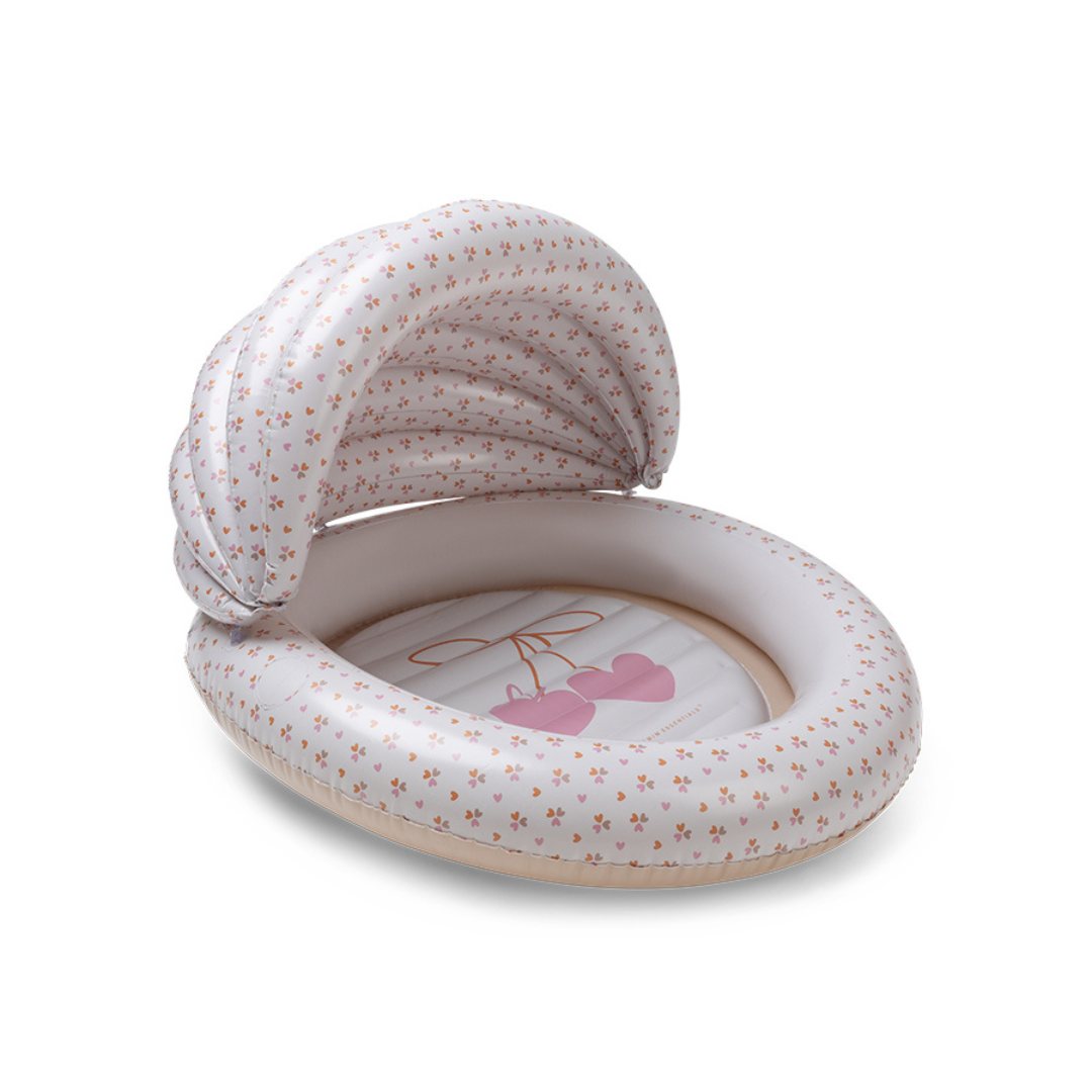 Swim Essentials szívecskés baba pancsoló beépített napvédő tetővel.