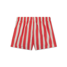 Swim Essentials férfi úszónadrág gyorsan száradó, UV-védelmet biztosító anyagból, piros-fehér csíkokkal