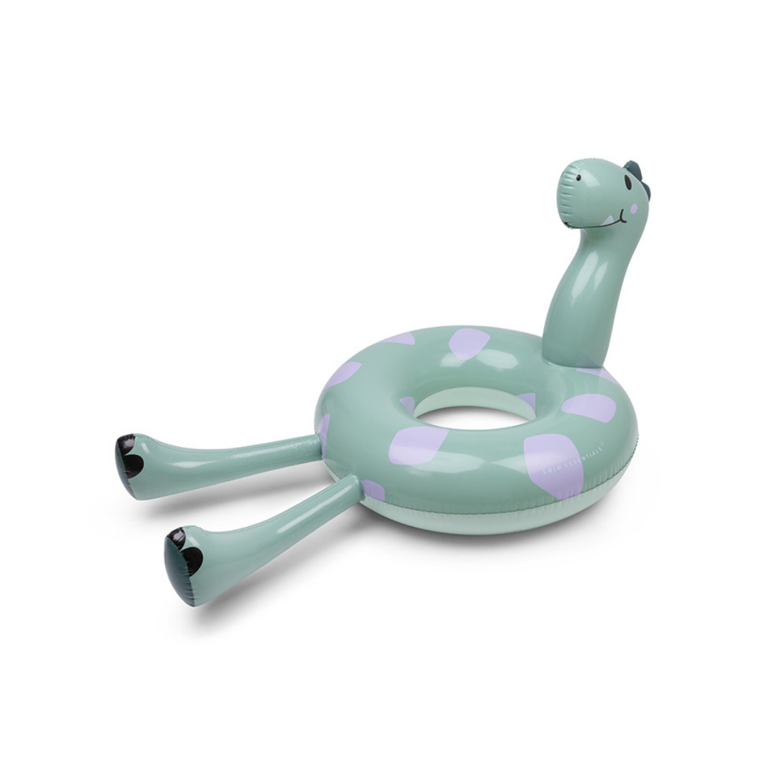 Swim Essentials 95 cm-es dinoszaurusz alakú gyerek úszógumi hosszú nyakkal és lábakkal.