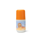 Swim Essentials 100 ml-es golyós naptej érzékeny bőrre, SPF 50+ védelemmel és oroszlán mintával.