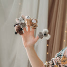 Ujjbáb koala, tigris, oroszlán, elefánt, ló