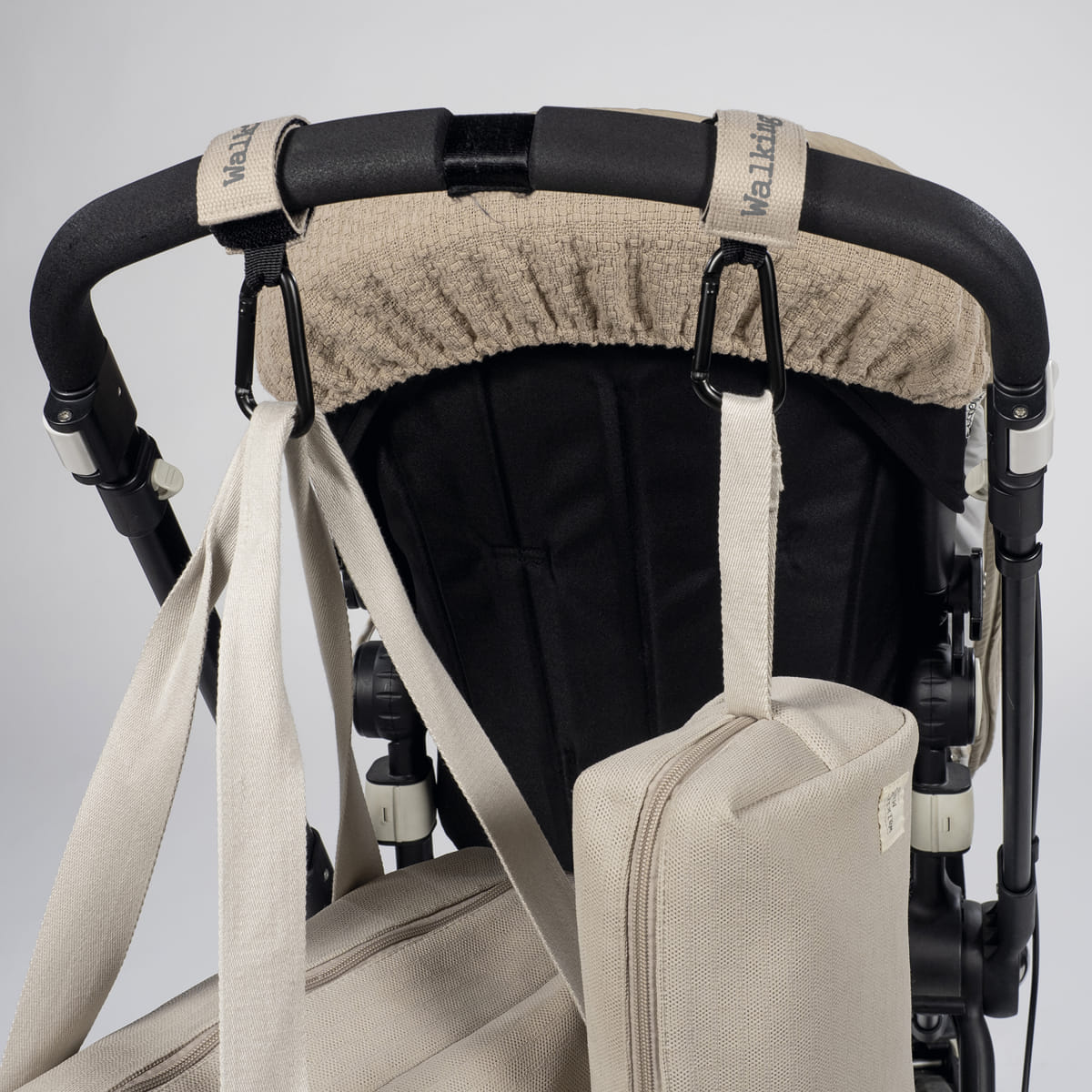 Univerzális babakocsi akasztó - Eco Mum (Bézs)